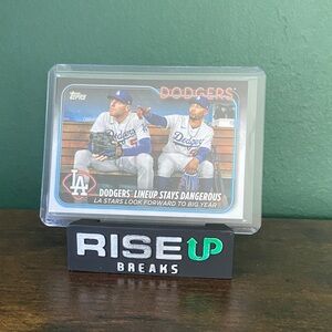 Topps #401 Los Angeles Dodgers Freddie Freeman & Mookie Betts.